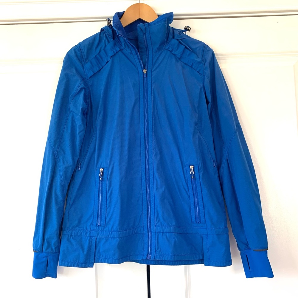 lululemon athletica Blue Lightweight Hooded Jacket